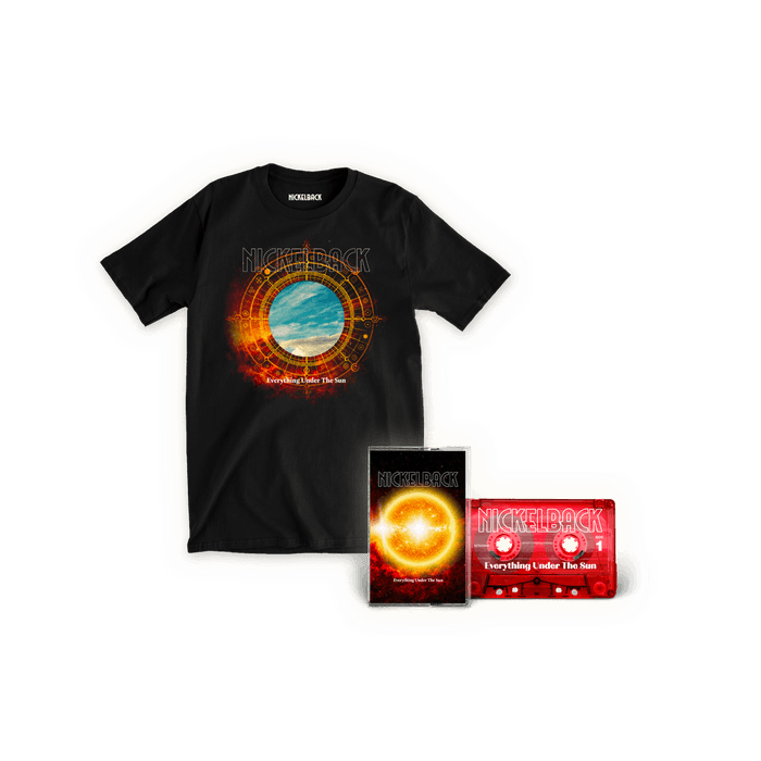 Bundle - Nickelback - Everything Under The Sun D2C Exclusive Cassette + T-Shirt Fanpack