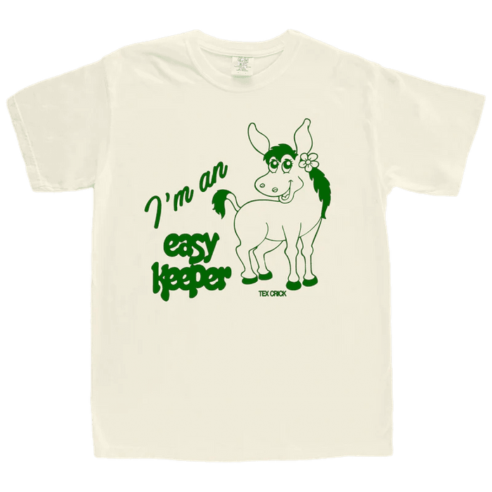 Vinyl - TEX CRICK - EASY KEEPER IVORY MULE T-SHIRT