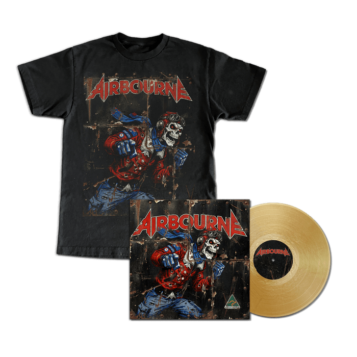 Bundle - Airbourne - Airbourne - Gold Nugget LP + T-Shirt Bundle