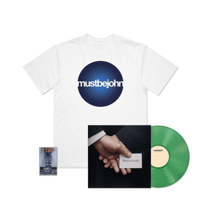 Bundle - mustbejohn - Words to Live By - LP + Tape + Tee Bundle