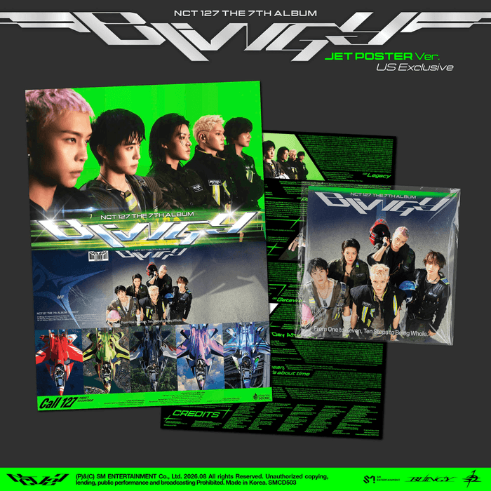 Cd - NCT 127 - The 7th Album ‘BLINGY' (JET Poster Ver.) (US Exclusive)