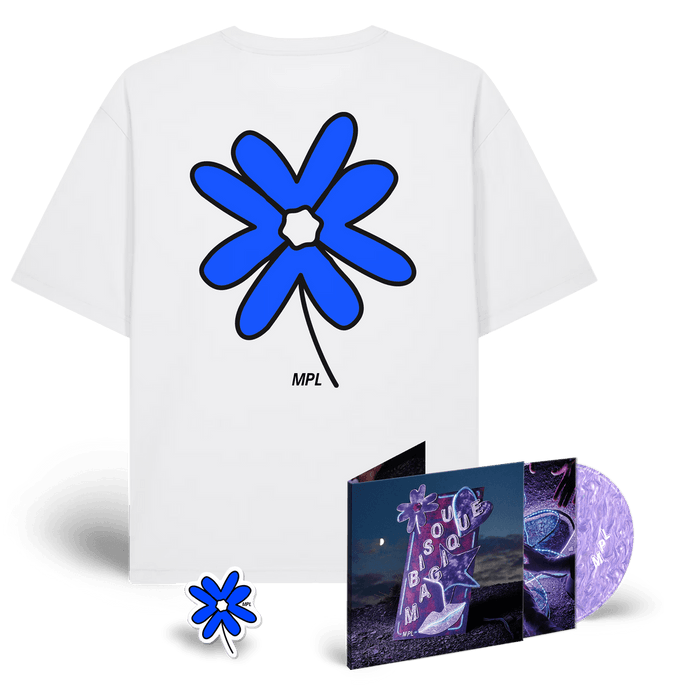 Bundle - MPL - PACK CD + T-SHIRT + STICKER - Fleur bleue