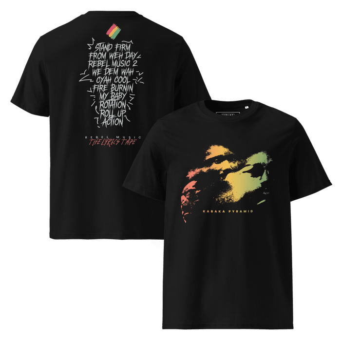 Merch - Kabaka Pyramid - Rebel Music – The Lyrics Tape Tee