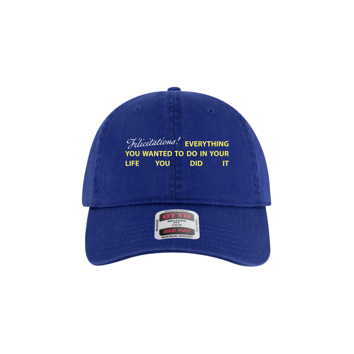 Cap - Pomplamoose - Blue Félicitations! Hat