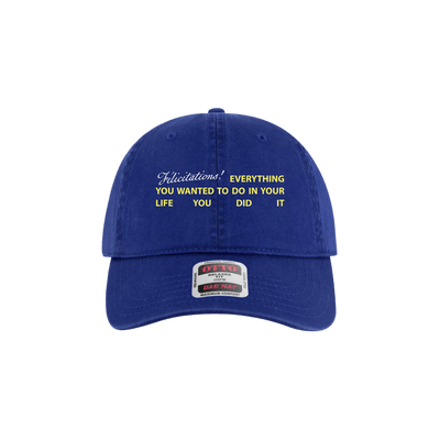 Cap - Pomplamoose - Blue Félicitations! Hat