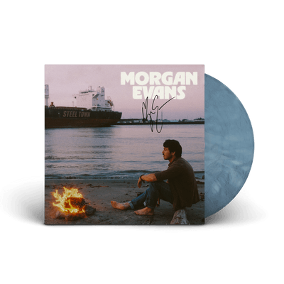 Vinyl - Morgan Evans - Steel Town - Exclusive Signed Steel Blue LP