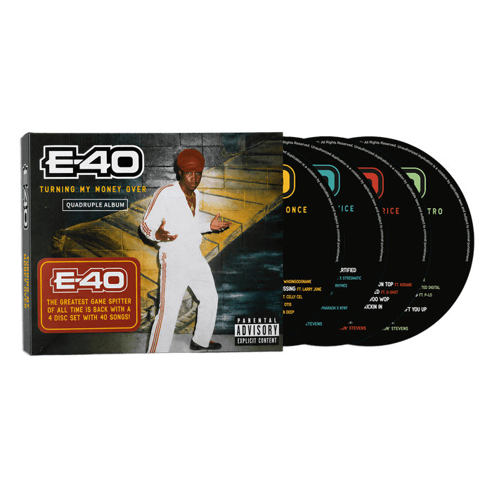 Cd - E-40 - Turning My Money Over (Vol. 1 - Vol. 4) (4xCD Pack)