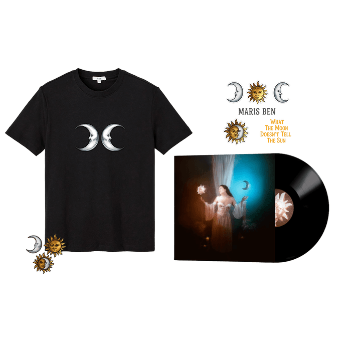Bundle - MARIS BEN - What The Moon Doesn't Tell The Sun (bundle vinyl + moon t-shirt + pins + stickers)